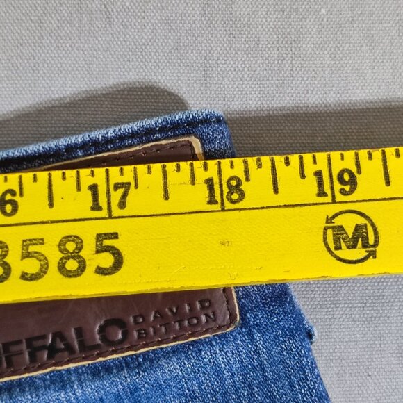 Buffalo Jeans men's size 36X30 hard washed blue Jack-X slim straight stretch - Picture 12 of 14